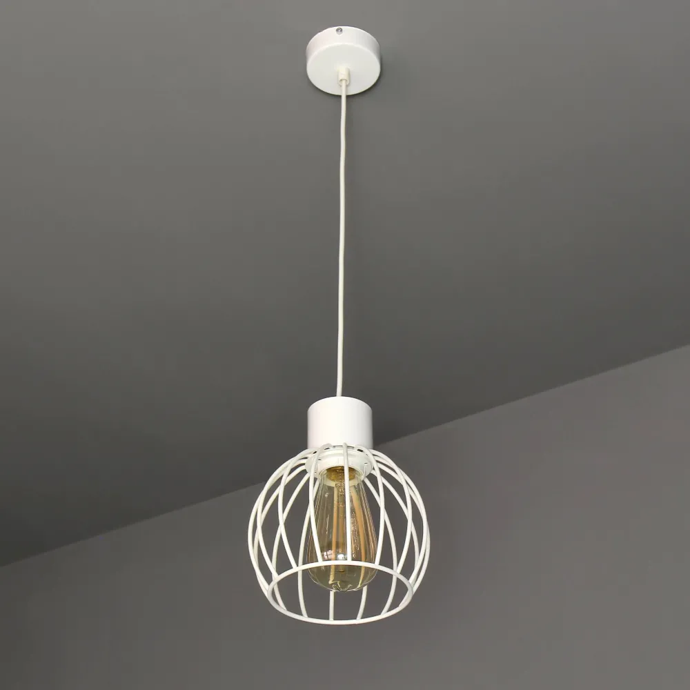 Sigma Weiße Pendellampe rund geometrisch* Hängelampen|Moderne Lampen