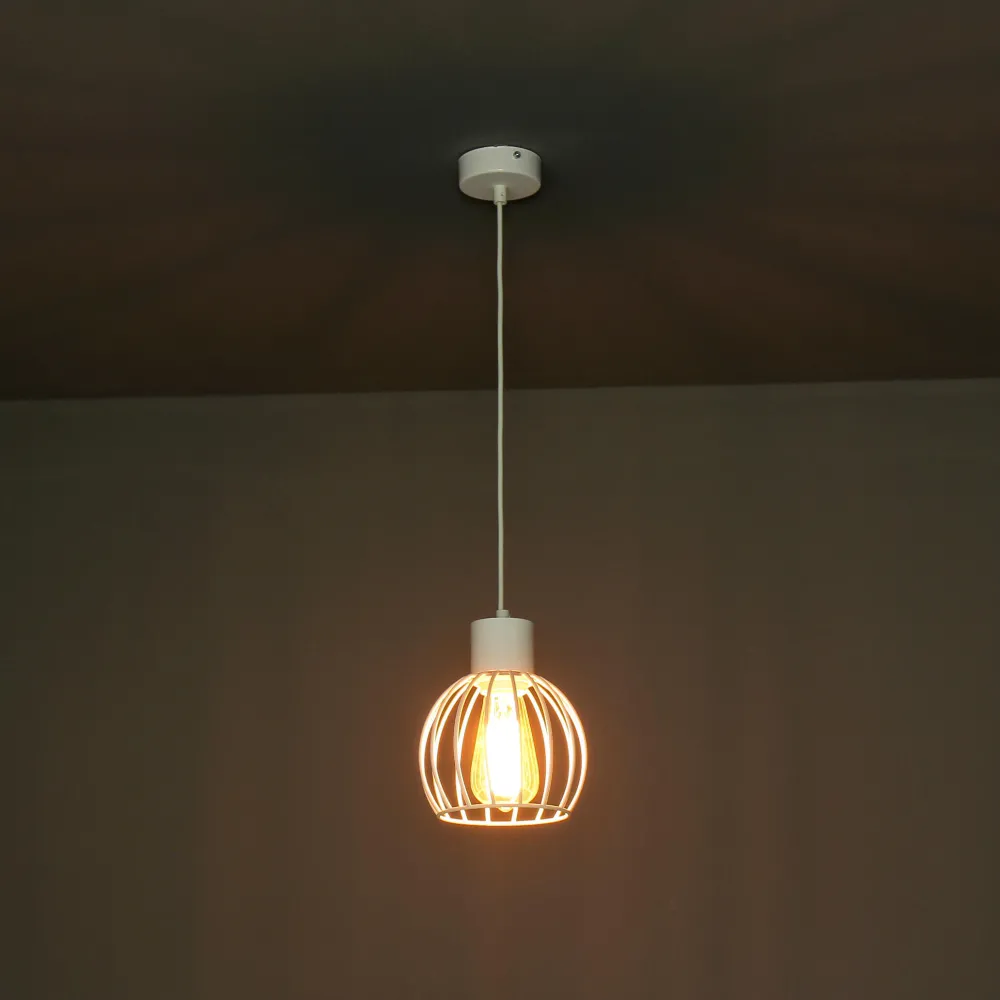 Sigma Weiße Pendellampe rund geometrisch* Hängelampen|Moderne Lampen