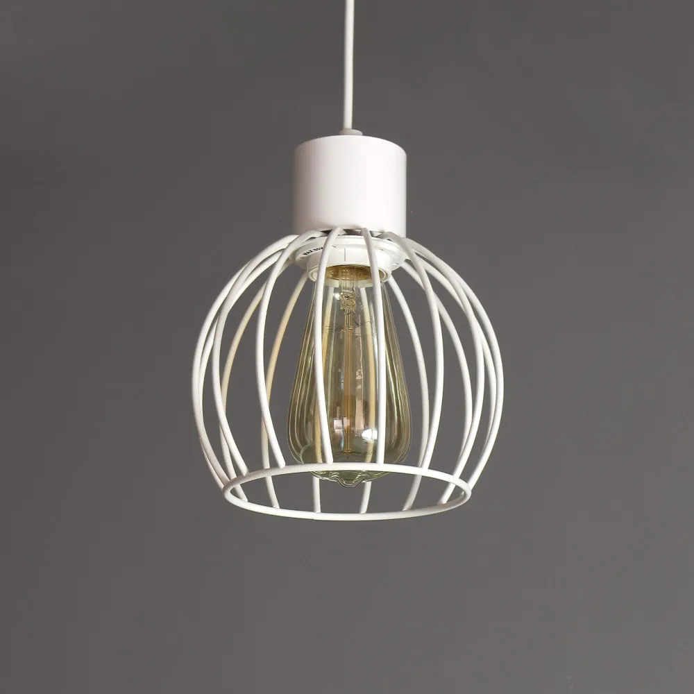 Sigma Weiße Pendellampe rund geometrisch* Hängelampen|Moderne Lampen