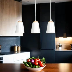 Online Emibig Weiße Pendelleuchte Nordic Design ROGER