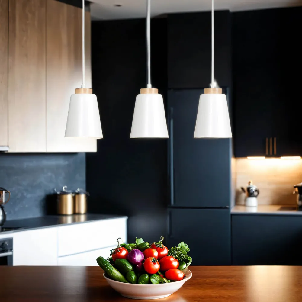 Online Emibig Weiße Pendelleuchte Nordic Design ROGER