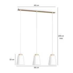 Online Emibig Weiße Pendelleuchte Nordic Design ROGER