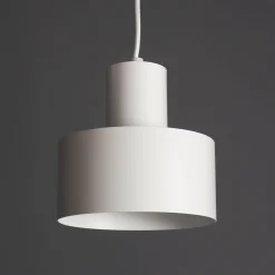 Sigma Weiße Pendelleuchte Retro Schirmform* Hängelampen|Retro Lampen