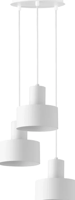 Sigma Weiße Pendelleuchte Retro Schirmform* Hängelampen|Retro Lampen