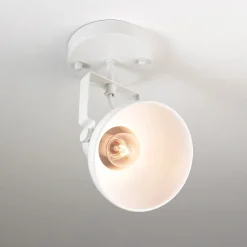 Easylight Weiße Spot Lampe DALLAS Retro Design E14 verstellbar* Wandleuchten|Flurlampen