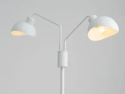Sigma Weiße Stehlampe 2-flammig Metall Lesen 164 cm stylisch* Moderne Lampen|Designerlampen