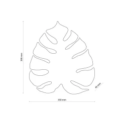 TK Lighting Weiße Wandlampe Metall 39 cm Blatt indirektes Licht* Küchenlampen|Wohnzimmerlampen