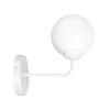 Clearance Emibig Weiße Wandlampe Modern Glas Kugel E14 SENARA Wohnzimmer