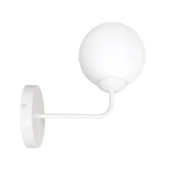 Clearance Emibig Weiße Wandlampe Modern Glas Kugel E14 SENARA Wohnzimmer