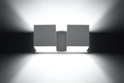 New Sollux Weiße Wandlampe Up Down B:26cm 2x G9 Flur Wohnzimmer