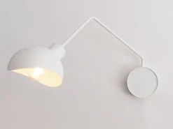 Sigma Weiße Wandleuchte Metall E27 T:65 cm einflammig* Wandleuchten|Küchenlampen