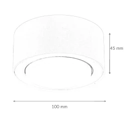 Nowodvorski Weißer Deckenspot blendarm GX53 wohnlich JAMEY* Küchenlampen|Spots