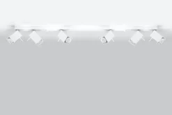 Sollux Weißer Deckenstrahler FALERIA 120 cm lang 6x GU10* Deckenleuchten|Flurlampen