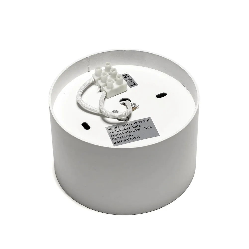 Clearance Nowodvorski Weißer Deckenstrahler POINT Ø13cm H:9cm GU10 Modern