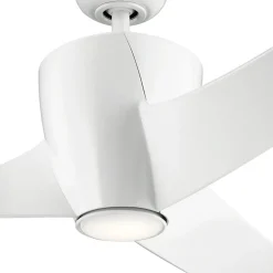 Elstead Weißer Deckenventilator mit Beleuchtung LED dimmbar Ø142cm* Deckenleuchten