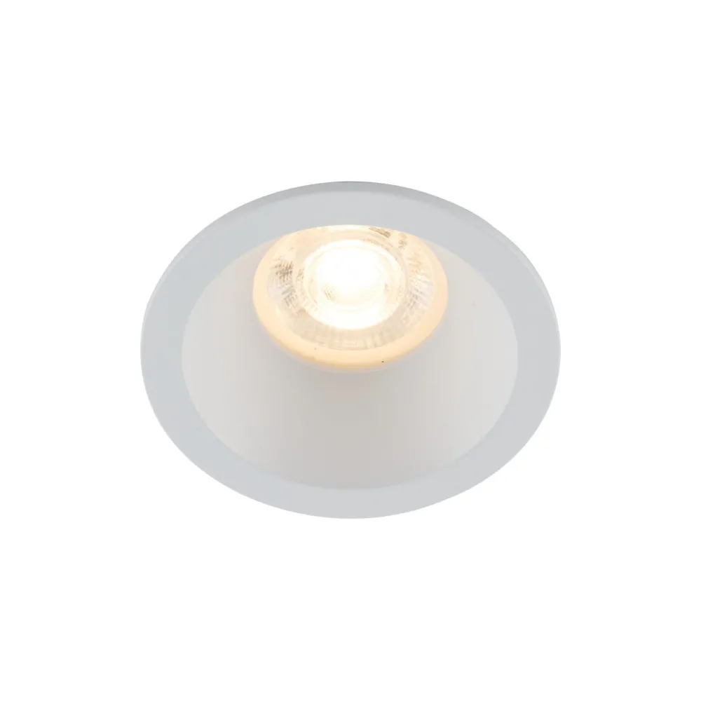 TK Lighting Weißer Einbaustrahler IP65 Metall Glas Ø8,5 cm rund* Metall Lampen|Moderne Außenleuchten