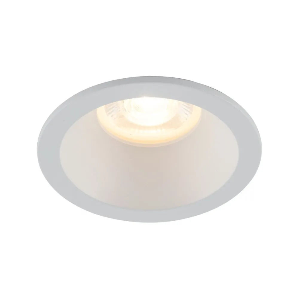 TK Lighting Weißer Einbaustrahler IP65 Metall Glas Ø8,5 cm rund* Metall Lampen|Moderne Außenleuchten