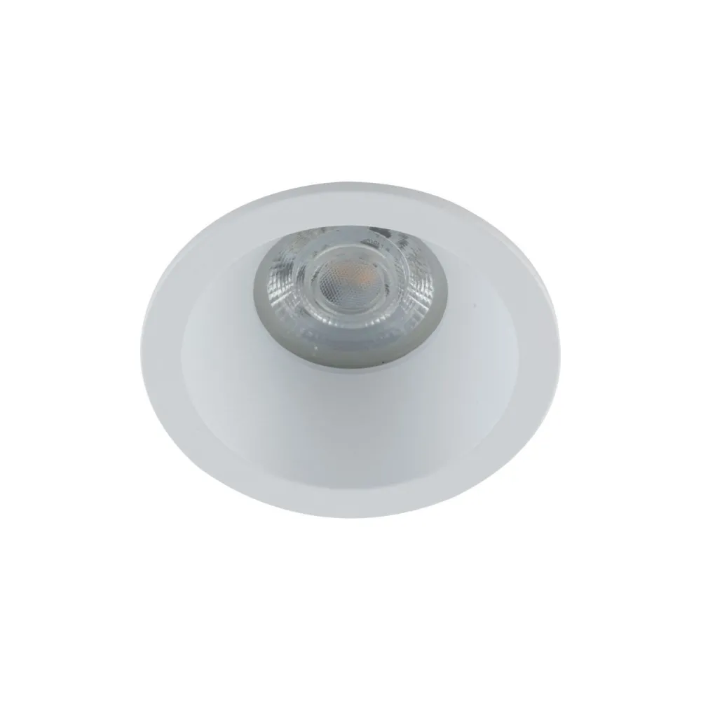 TK Lighting Weißer Einbaustrahler IP65 Metall Glas Ø8,5 cm rund* Metall Lampen|Moderne Außenleuchten