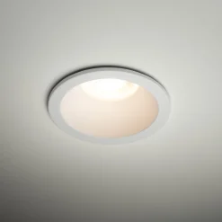 TK Lighting Weißer Einbaustrahler IP65 Metall Glas Ø8,5 cm rund* Metall Lampen|Moderne Außenleuchten