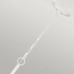 Elstead Weißer Kronleuchter Metall 61 cm breit für 4x E14 Landhaus Stil* Hängelampen|Esszimmer Lampen