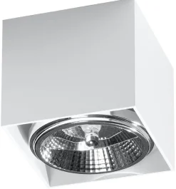 Sale Sollux Weißer Spot Decke B:12cm klein GU0 Aluminium