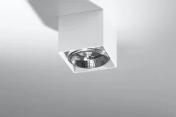 Sale Sollux Weißer Spot Decke B:12cm klein GU0 Aluminium