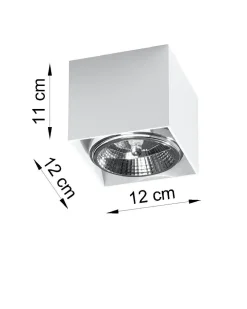 Sale Sollux Weißer Spot Decke B:12cm klein GU0 Aluminium