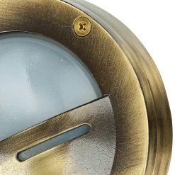 New Lido Wetterfeste Außenleuchte Rund IP64 echtes Messing