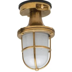 Best Lido Wetterfeste Deckenleuchte SANTORIN Messing außen