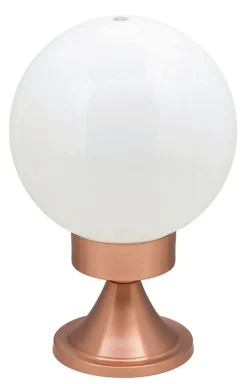 New Lido Wetterfeste Gartenleuchte VERIA Kupfer Weiß H:30cm