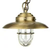 Lido Wetterfeste Hängelampe KAVALA Messing Maritim IP54* Metall Lampen|Messinglampen
