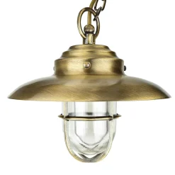 Lido Wetterfeste Hängelampe KAVALA Messing Maritim IP54* Metall Lampen|Messinglampen
