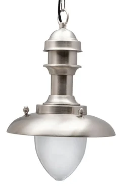 Lido Wetterfeste Hängelampe LAURION Nickel Maritim IP43* Außenleuchten Antik|Außenleuchten Messing