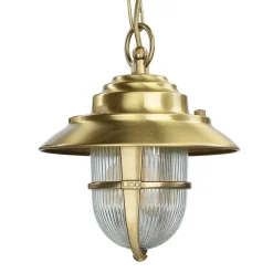 Online Lido Wetterfeste Hängelampe SANTORIN Messing rund IP54