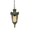 Best Elstead Wetterfeste Hängeleuchte Metall Glas IP44 Rustikal