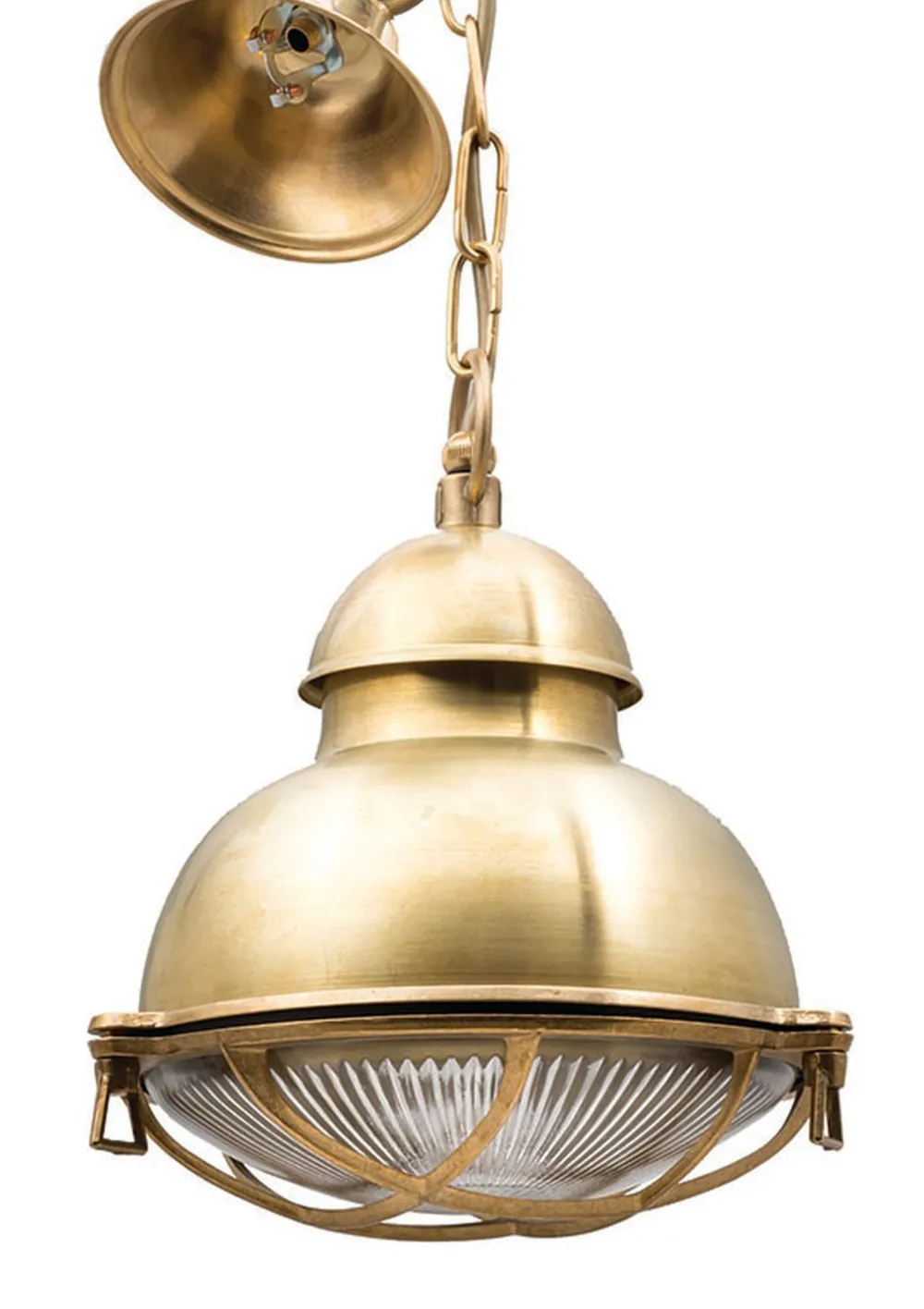 Lido Wetterfeste Pendelleuchte POGONI Messing Maritim* Außenleuchten Antik|Rustikale Lampen