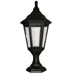 Online Elstead Wetterfeste Sockelleuchte CRAWLEY Schwarz H:51cm