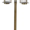 Lido Wetterfeste Stehlampe MYKO Messing H:85cm Garten Weg* Außenleuchten Antik|Gartenlaternen