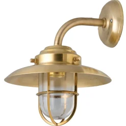 Lido Wetterfeste Wandlampe KAVALA Messing Maritim Haus