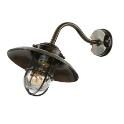 Lido Wetterfeste Wandlampe KAVALA Messing antik rostfrei* Außenwandleuchten|Rustikale Lampen