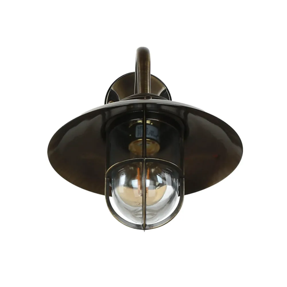 Lido Wetterfeste Wandlampe KAVALA Messing antik rostfrei* Außenwandleuchten|Rustikale Lampen