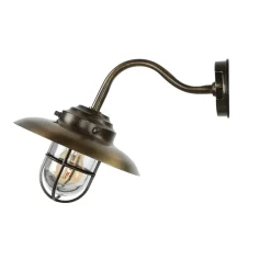 Lido Wetterfeste Wandlampe KAVALA Messing antik rostfrei* Außenwandleuchten|Rustikale Lampen