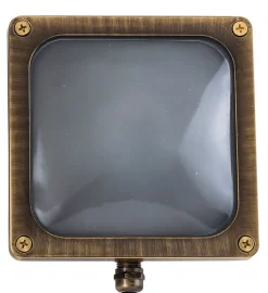 Outlet Lido Wetterfeste Wandlampe OROPOS Messing quadratisch