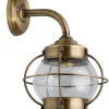 Sale Lido Wetterfeste Wandlampe PATRAS Messing Glas Maritim