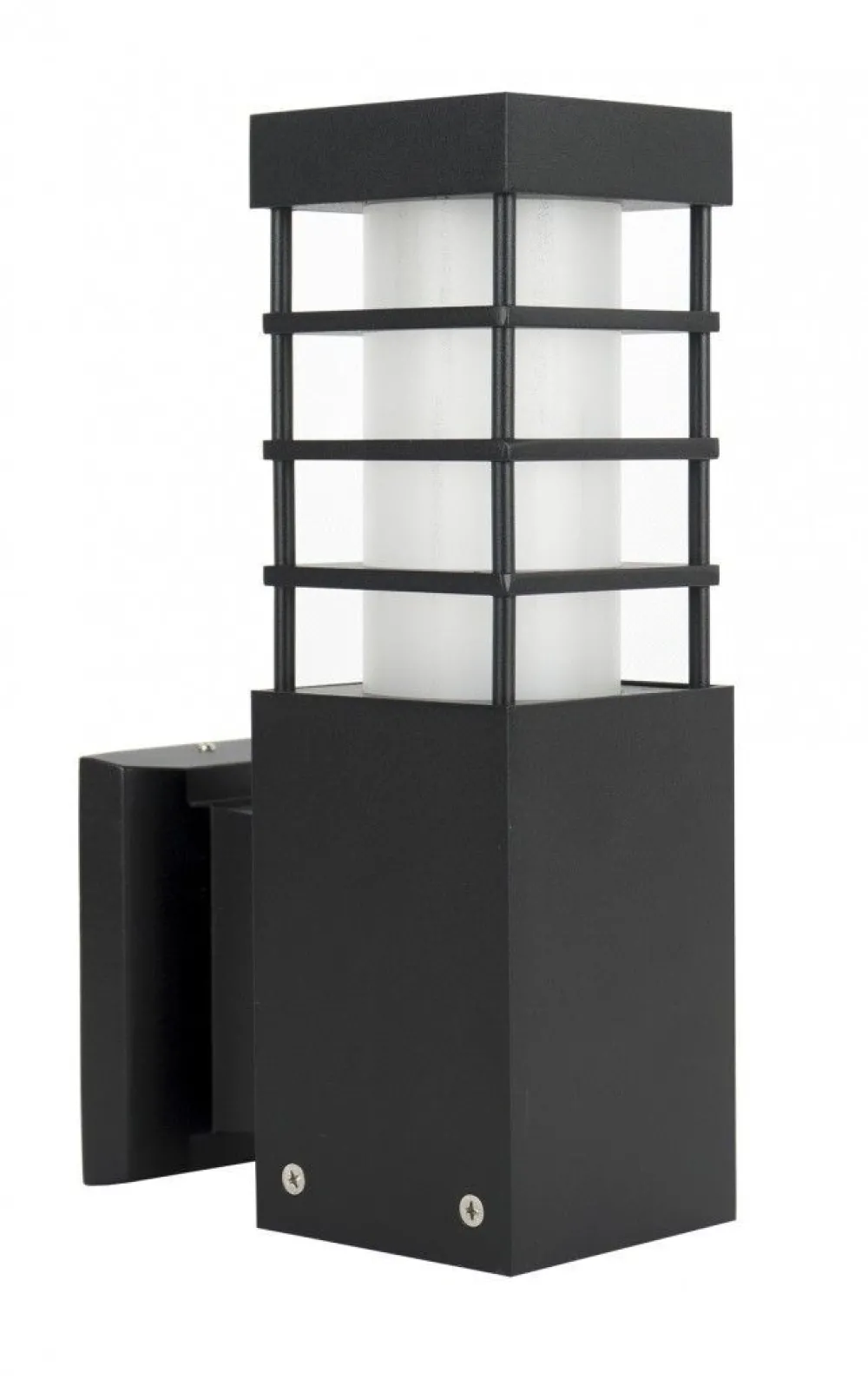 SU-MA Wetterfeste Wandlampe Schwarz eckig IP54 E27