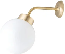 Outlet Lido Wetterfeste Wandlampe VERIA Messing IP43 außen