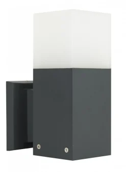 SU-MA Wetterfeste Wandleuchte Anthrazit IP44 blendarm* Metall Lampen|Feuchtraumleuchten