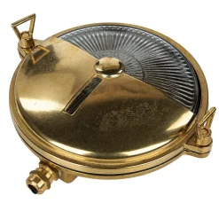 Lido Wetterfeste Wandleuchte KARPAHTOS Messing Glas IP64