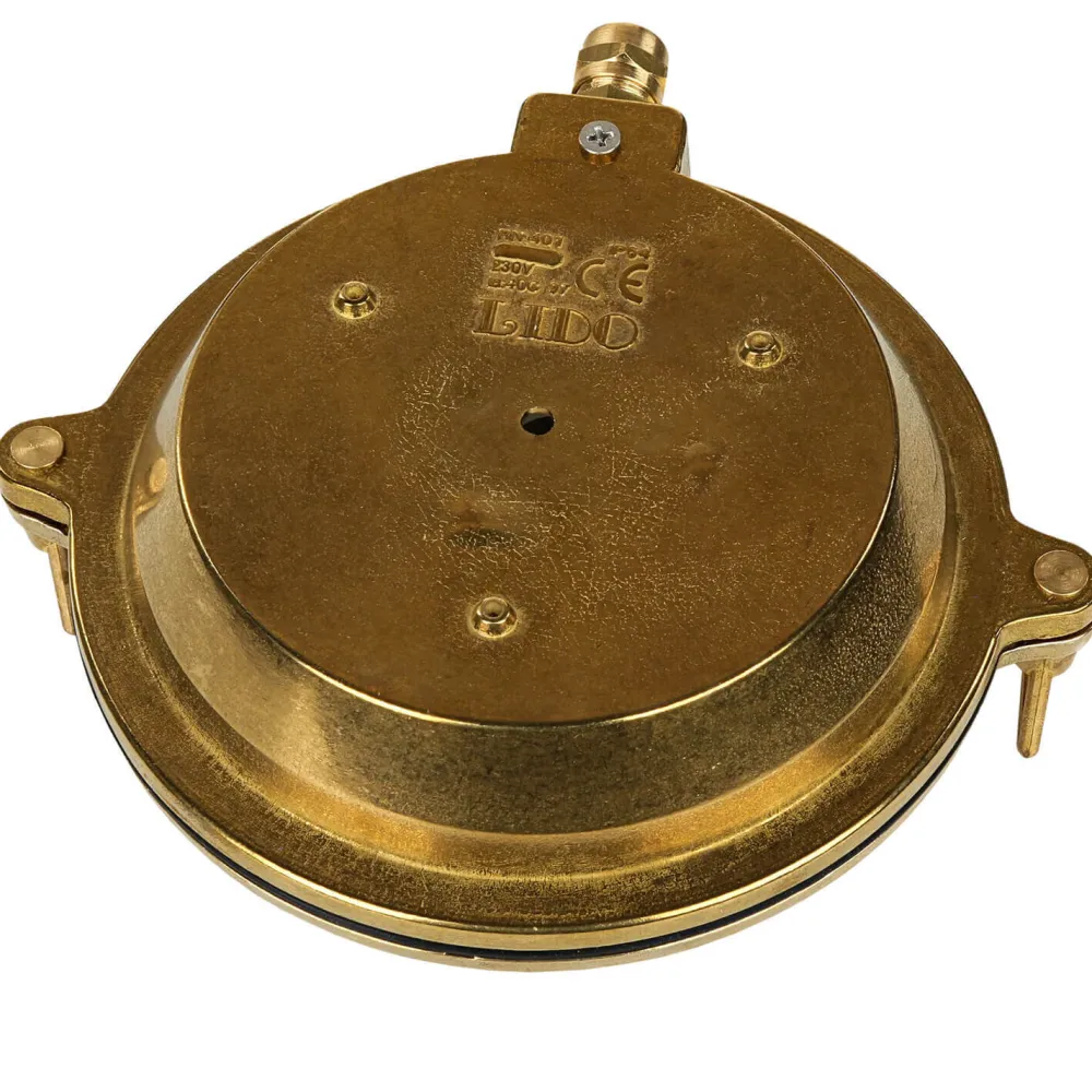 Lido Wetterfeste Wandleuchte KARPAHTOS Messing Glas IP64