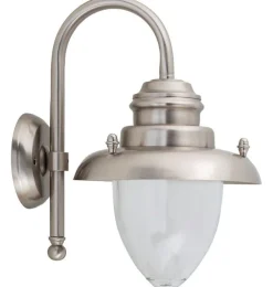 Lido Wetterfeste Wandleuchte MARIOS in Nickel Maritim* Außenleuchten Antik|Außenwandleuchten